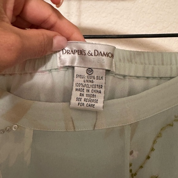 Y2K Draper’s & Damon Petites Vintage Beaded Midi Skirt size 10P - Picture 4 of 8